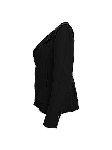 Proenza Schouler Proenza Schouler Chain-Buttoned Blazer in Black Viscose (view 2)