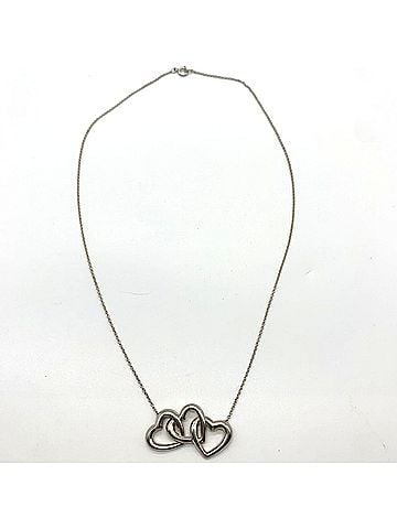 Tiffany & Co. Tiffany &amp; Co. Triple Heart Necklace, Sterling Silver 925 (view 1)