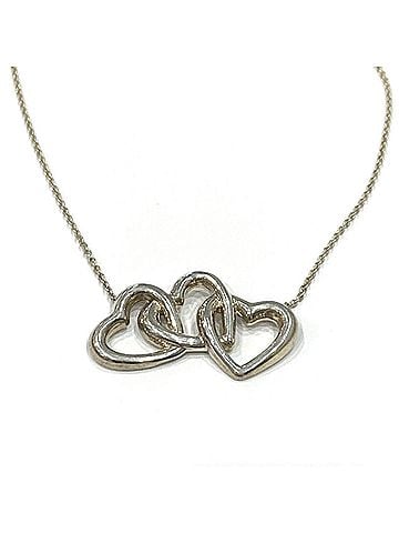 Tiffany & Co. Tiffany &amp; Co. Triple Heart Necklace, Sterling Silver 925 (view 2)