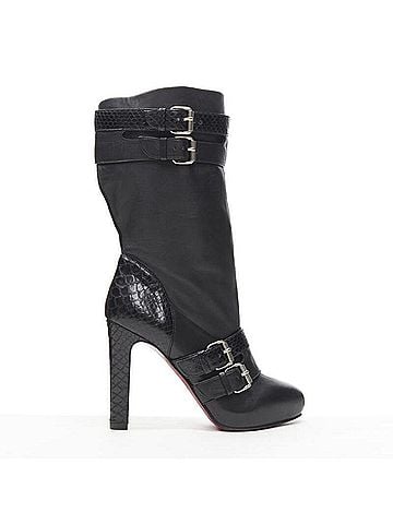 Christian Louboutin Christian Louboutin Leather Platform Boot (view 1)