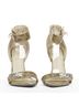 Givenchy 100% Leather Green Givenchy 2012 Leather Turnlock Sandals Size EU 38 - photo 3