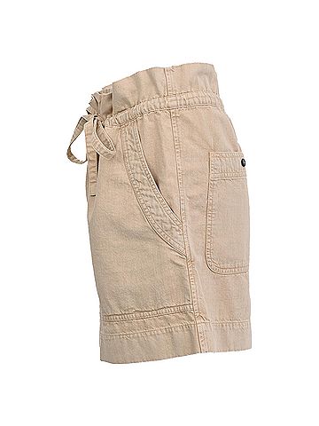 Isabel Marant Isabel Marant Etoile Ipolyte Denim Shorts in Beige Cotton (view 2)