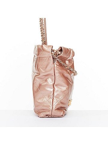 Chanel Chanel 2023 22 Mini Gold Leather Drawstring Bag (view 2)
