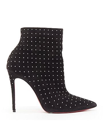 Christian Louboutin Christian Louboutin Suede Pointy Boots (view 1)