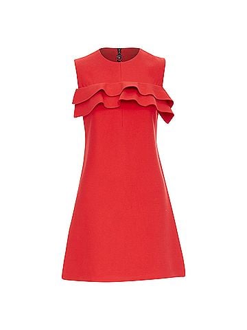Louis Vuitton Louis Vuitton ruffle sleeveless viscose blend dress (view 1)