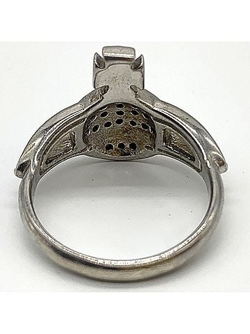 Vivienne Westwood Vivienne Westwood Orb Ring, Sterling Silver 925, Rhinestones (view 2)