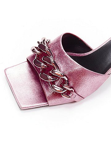 Versace Versace Runway Chain Kitten Sandals (view 2)