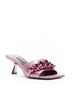 Versace 100% Leather Black Versace Runway Chain Kitten Sandals Size EU 38 - photo 3