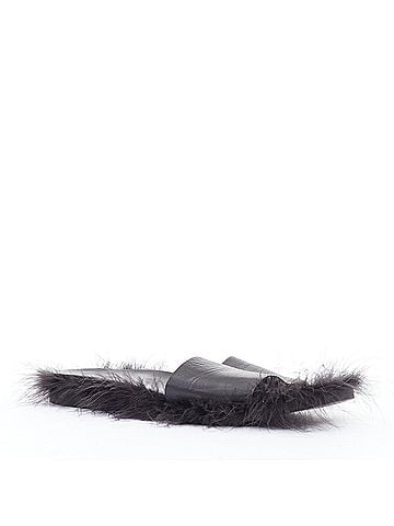 Simone Rocha Simone Rocha Leather Feather Slides Mules (view 2)