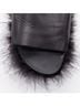 Simone Rocha 100% Leather Black Simone Rocha Leather Feather Slides Mules Size EU 38 - photo 10