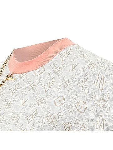 Louis Vuitton Louis Vuitton monogram silk cotton jacquard sweater (view 2)