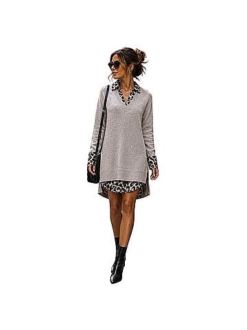 Brochu Walker Printed Layered Looker Casual Dress (view 2)