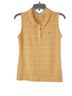 Lacoste Stripes Orange White Sleeveless Top Size L - photo 2