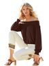 Boston Proper Brown White Casual Pants Size 6 - photo 1