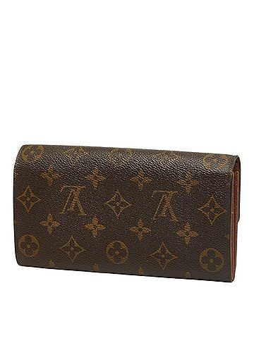 Louis Vuitton Louis Vuitton Monogram Pochette Porte Monnaie Credit Long Wallet M61725 Brown Women's LOUIS VUITTON (view 2)