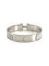 Hermès Gray Hermes Click H Bangle, Gray and White Enamel One size - photo 1