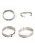 Hermès Gray Hermes Click H Bangle, Gray and White Enamel One size - photo 2