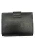 Prada 100% Leather Black Prada Saffiano Tab Bi-fold Compact Wallet Black PRADA One size - photo 2