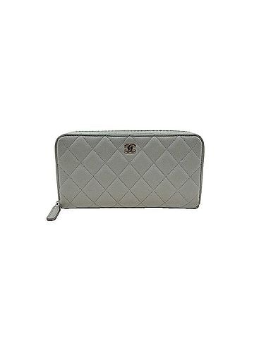 Chanel Chanel Matelassé Long Wallet, Round, Blue, Champagne, Caviar Leather, Coco Mark, Women's CHANEL (view 1)