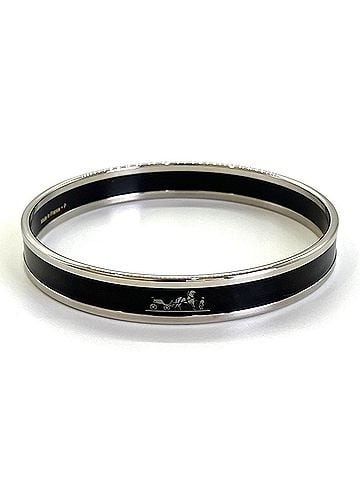Hermès Hermes Email PM Caleche Bangle Bracelet Black HERMES (view 2)