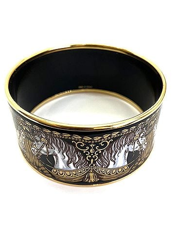 Hermès Hermes Enamel GM Bangle Gold Bracelet for Women, Cloisonné HERMES (view 2)