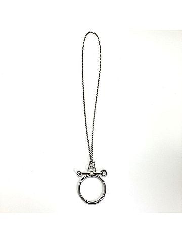 Hermès Hermes Mole de Brides Silver Long Necklace Pendant (view 2)