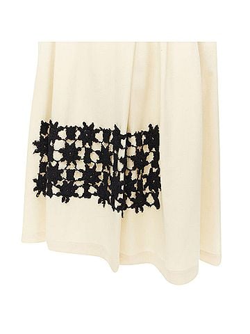 Comme des Garçons Comme des Garcons lattice lace flared skirt (view 2)