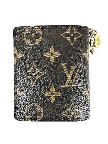 Louis Vuitton Louis Vuitton Bi-fold Wallet for Women, Pocket with LV Charm, Mini Wallet, Zesty Lime, LOUIS VUITTON M14628, Monogram Canvas, Brown, Yellow, Gold Hardware (view 2)