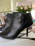What For 100% Leather Black Ankle Boots Size EU 39 1/2 - photo 5