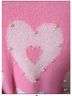 Peach Love Cream California Hearts Pink Pullover Sweater Size M - photo 4