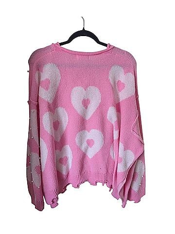 Peach Love Cream California Pullover Sweater (view 2)