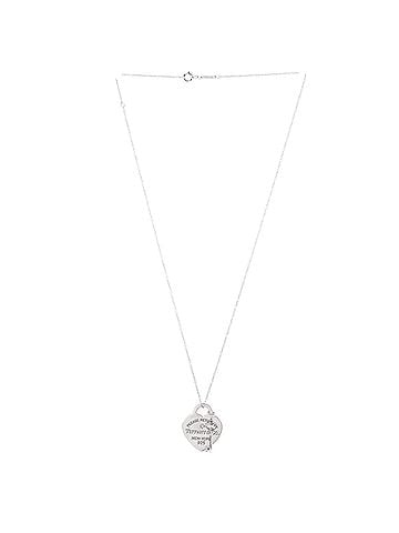 Tiffany & Co. Heart Tag Key Pendant Necklace Sterling Silver Medium (view 2)