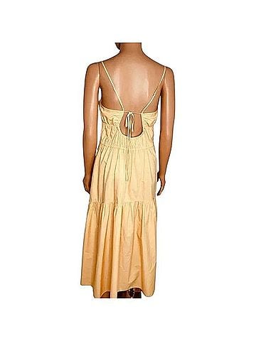 Vince. Ruched Tie Back Cami Dress Casual Dress (view 2)