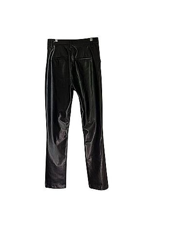 Abercrombie & Fitch The Skinny Ultra High Rise Faux Leather Pants (view 2)