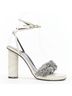 Versace 100% Leather White Gianni Versace Shearling Ankle Sandals Size EU 36 - photo 1