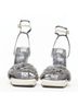 Versace 100% Leather White Gianni Versace Shearling Ankle Sandals Size EU 36 - photo 3