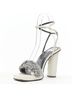 Versace 100% Leather White Gianni Versace Shearling Ankle Sandals Size EU 36 - photo 4
