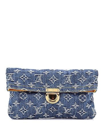 Louis Vuitton Plate Clutch Denim (view 1)