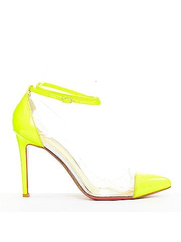 Christian Louboutin Christian Louboutin Patent PVC Pointy Pumps (view 1)