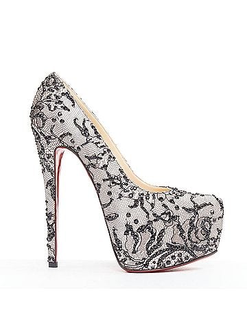 Christian Louboutin Christian Louboutin Satin Lace Platform (view 1)