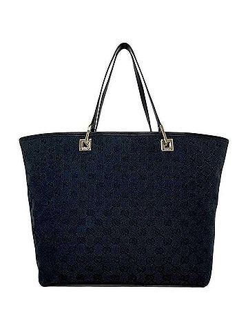 Gucci Gucci Tote Bag 002 1097 001013 GUCCI GG Canvas Black Women's (view 1)