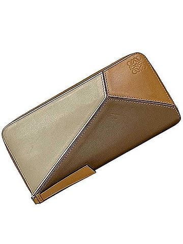 Loewe Loewe Round Long Wallet Puzzle C510T12X10 262022 LOEWE Leather Brown Women's (view 1)