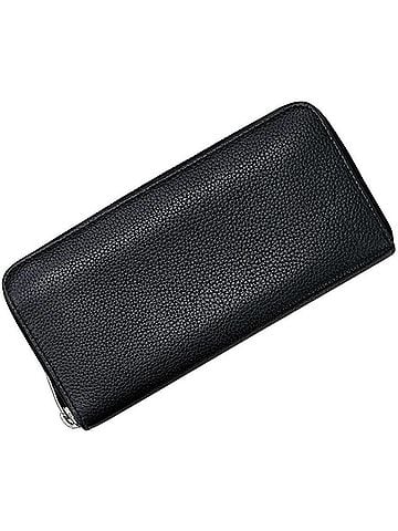 Saint Laurent Saint Laurent Paris Round Long Wallet YSL Cassandra 687054 0422 SAINT LAURENT PARIS Leather Black Men's (view 1)
