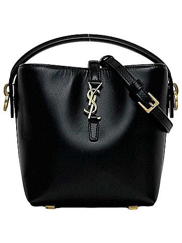 Saint Laurent Yves Saint Laurent Saint Laurent Paris Shoulder Bag L37 Mini Bucket 2-way 765870R20W SAINT LAURENT PARIS Leather Black YSL Women's (view 1)