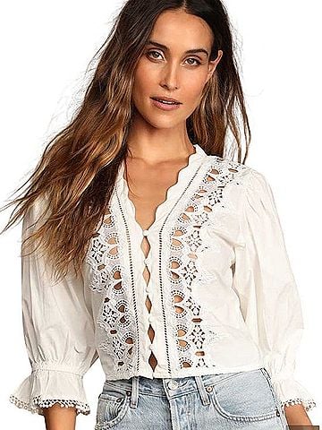 Free People Louella 3/4 Sleeve T-Shirt (view 1)