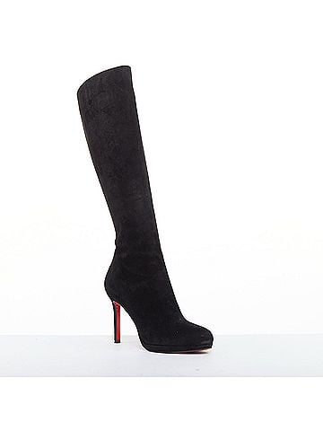 Christian Louboutin Christian Louboutin veau velour suede platform boots (view 2)