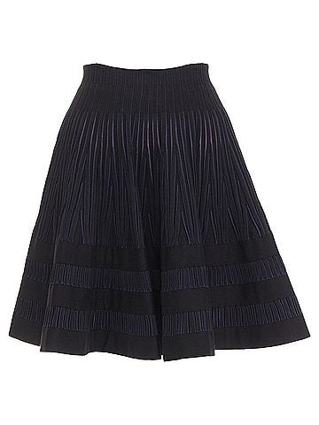 Alaïa Alaia Wool Silk Blend Flared Knitted Skirt (view 1)