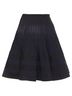 Alaïa 100% Wool Black Alaia Wool Silk Blend Flared Knitted Skirt Size 4 - photo 9