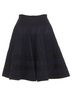 Alaïa 100% Wool Black Alaia Wool Silk Blend Flared Knitted Skirt Size 4 - photo 8
