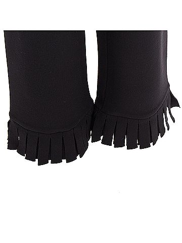 Alaïa Alaia Black Wool Fringed Knitted Pants (view 2)